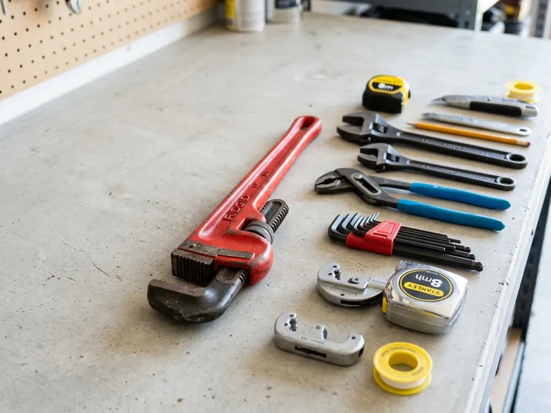 Professional plumbers in North Buena Vista, IA equipped with top-tier tools for residential and commercial plumbing services.